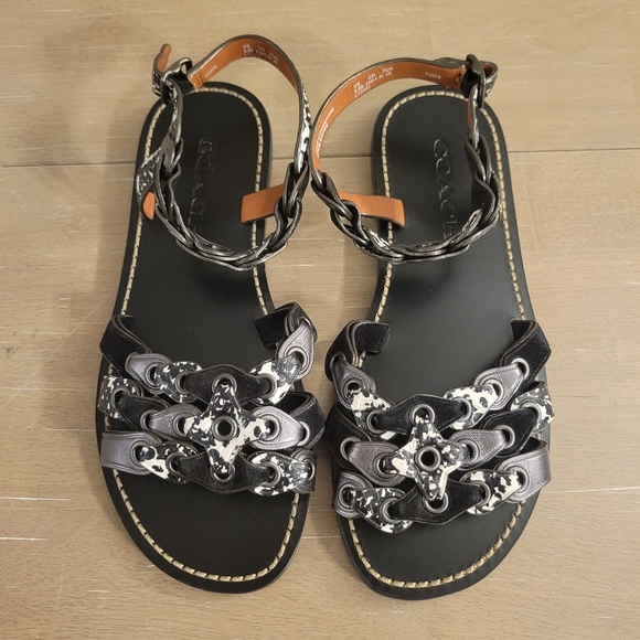 Coach Link Sandal Sz 5.5 - Picture 2 of 11